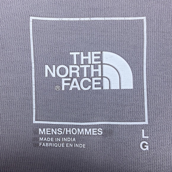 NORTH FACE Mens Himalayan Grey Short-Sleeve T-Shirt w/ Graphic Print, Sz L - Picture 5 of 11